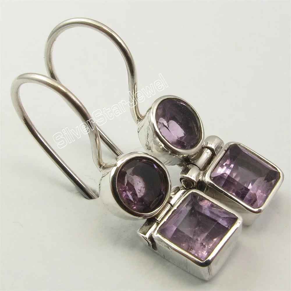 Many Color Classic Semi-precious Stone Earrings