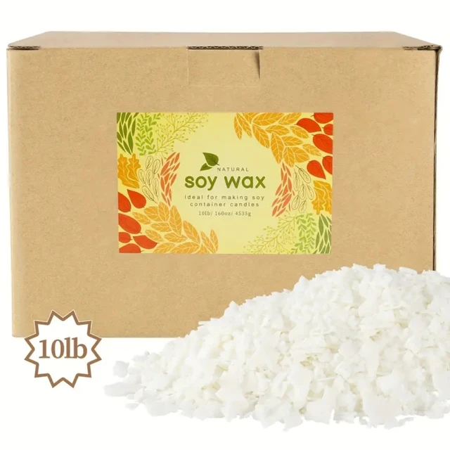 2/5/10/20/30/40 pounds 56 degree soy wax flakes, can be used for DIY handmade, DIY fragrant candle making set, pure soy wax 4
