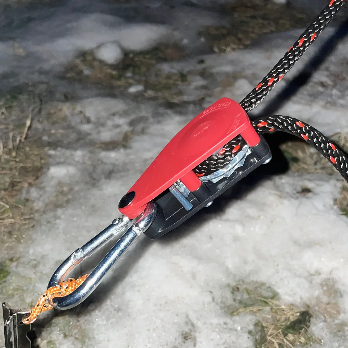 Description Picture 2 of itemTie Down Ratchet Pulley for 6mm Rope Buckle Awning Wind Rope Tent Rope Fastener Fixed Buckle Hangers 68kg