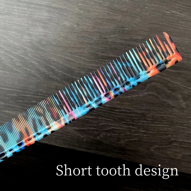 Hairdressing Comb Hairdresser Pro Haircut Combs Hair Salon Hair Cutting Brush Barber Shop Styling Hairbrush Leopard Pattern 3