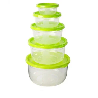 Southern Homewares Modern Style Nesting Food Storage Containers Set of 5 All New Look High Grade Plastic Durable Unique and Fun Lunch Box Nest