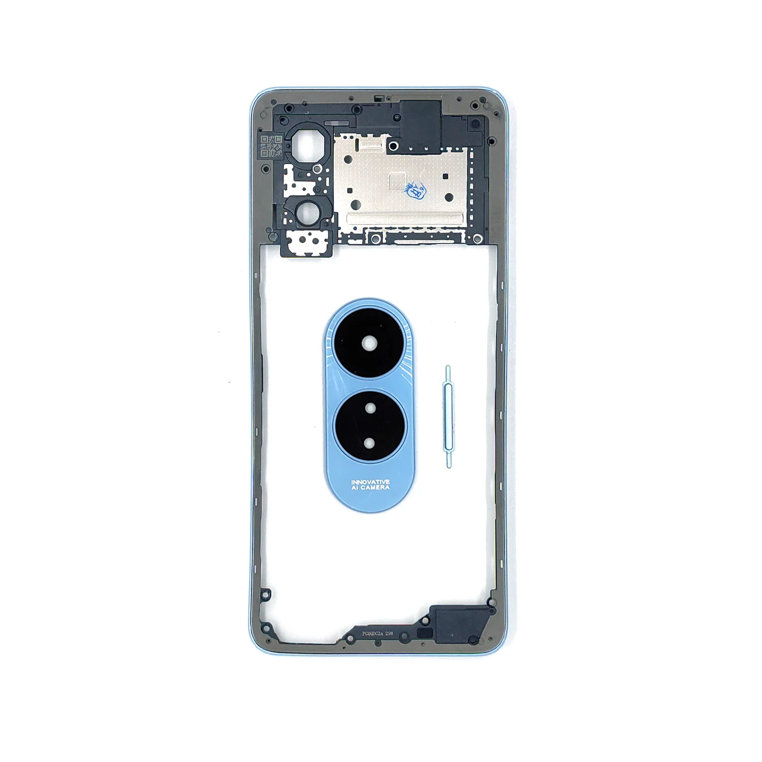 Oppo A60 CPH2631용 중간 프레임 하우징 베젤(측면 버튼 수리 부품 포함)