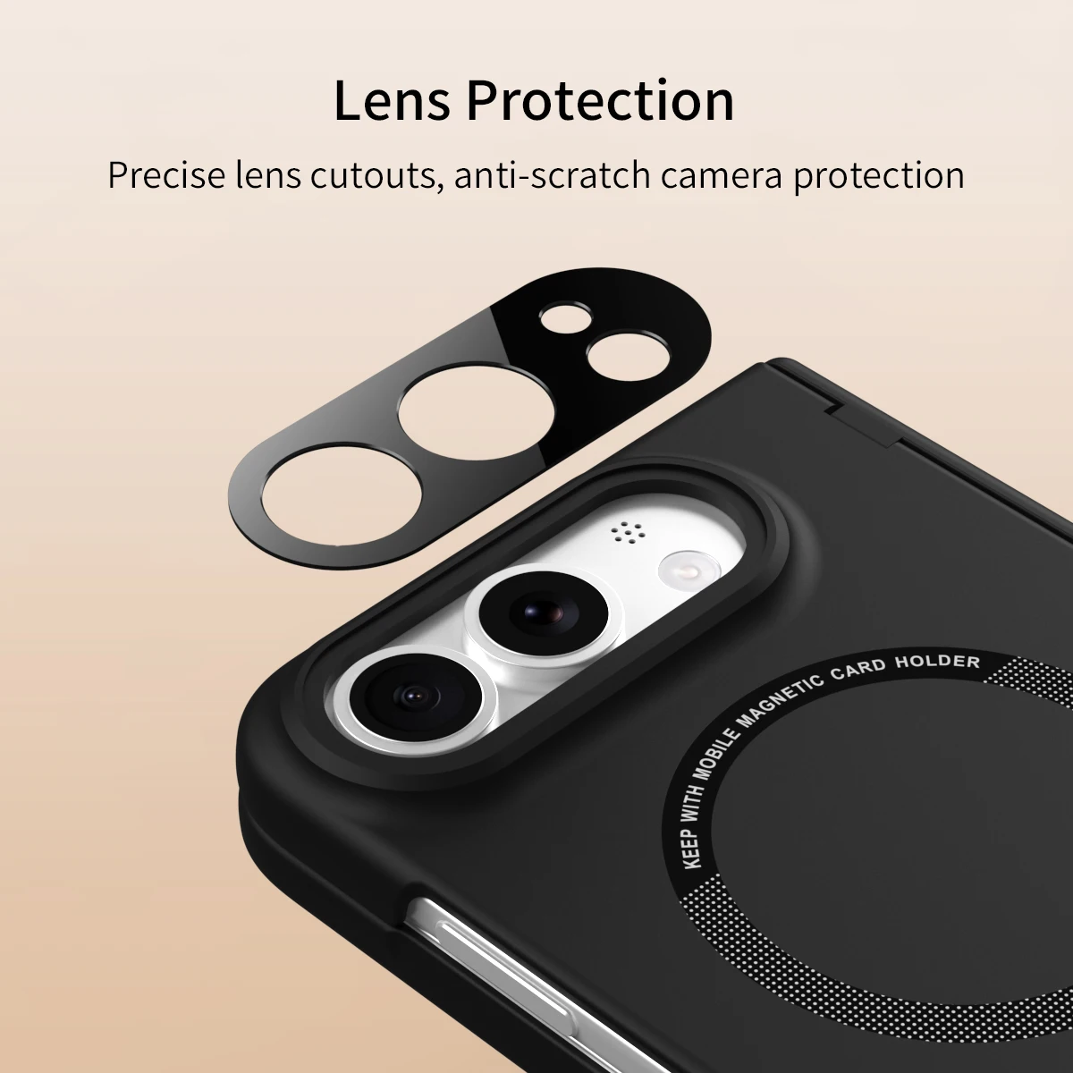 Magnetic Duo Fold Shockproof Case with Screen Protector and Hinge Guard