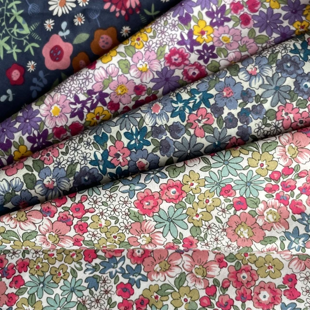 145x50 cm nouveau Floral 100% coton 40S comme la liberté tissu impression numérique pour coudre tissu robes jupe enfants concepteur à la main 2