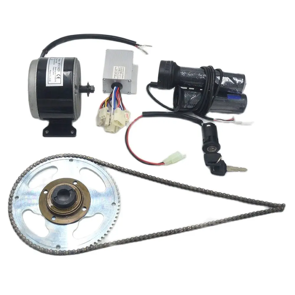 Motor dc escovado 24v 250w, para kit de bicicleta elétrica diy, e