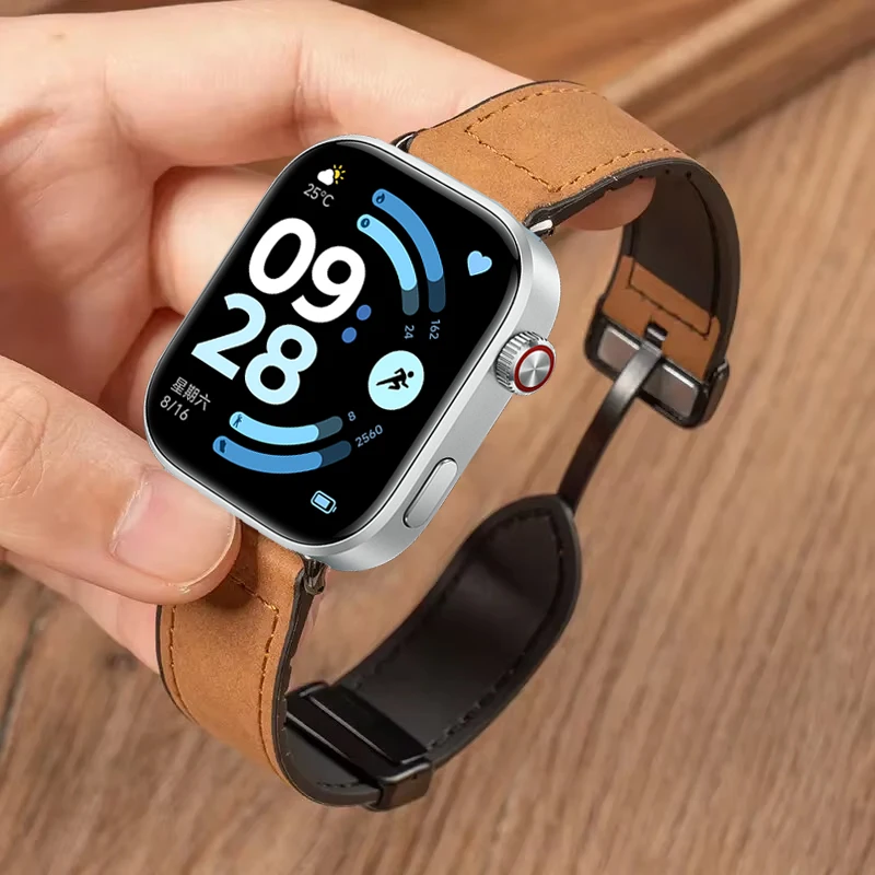 Magnetic Silicone-Leather Strap