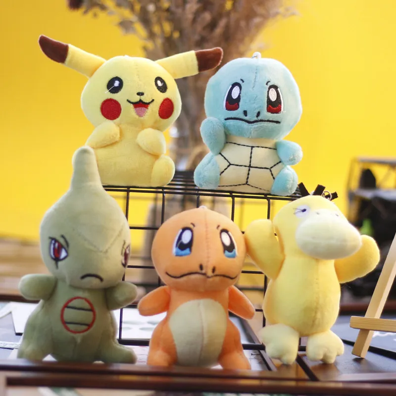 

[TAKARA TOMY] 2022 Popular Pokemon Pikachu Pendant Plush Toy Kawaii Drop Shipping Doll Cut Bag and Key Chain Pendant A22092305