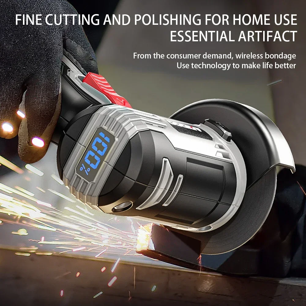 Mini Angle Grinder Power Tool with Lithium Battery for Polishing Cutting