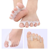 2pcs=1pair New Protective Toes Separator Suitable Bunion Corrector Material Soft Gel Straightener Spacers Stretchers Care Tool 1