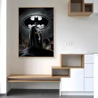 ⁦بوستر جداري لشخصية باتمان بتصميم كرتوني | Cartoon Batman Art Print Poster Wall Decor⁩ - الصورة ⁦6⁩