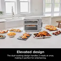 Countertop Oven Double Stack XL & Air Fryer with Pro Cook System 12-in-1 with DualZone Technology Air Fryer Bake Broil Reheat 2