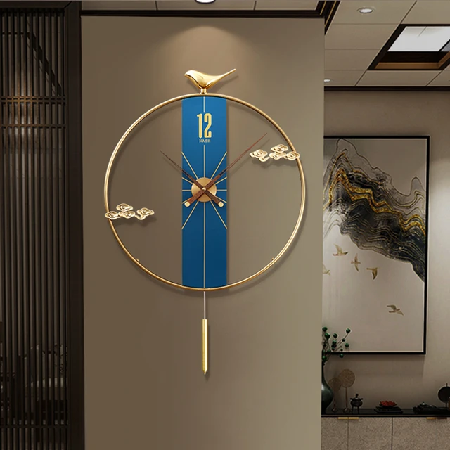 Egyszerű Inga Nappali Falóra Mozgás Személyre Szabott Tini Kerek Minimalista Wandklok House Deco Ww50Wc