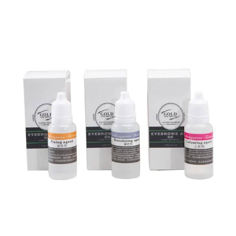 15ML Plant-Based Microblading Semi-Permanent Tattoo Correction Fixing and Rapid Coloring Agent for Fixed Eyebrow Lips Eyelines tattoo supplies