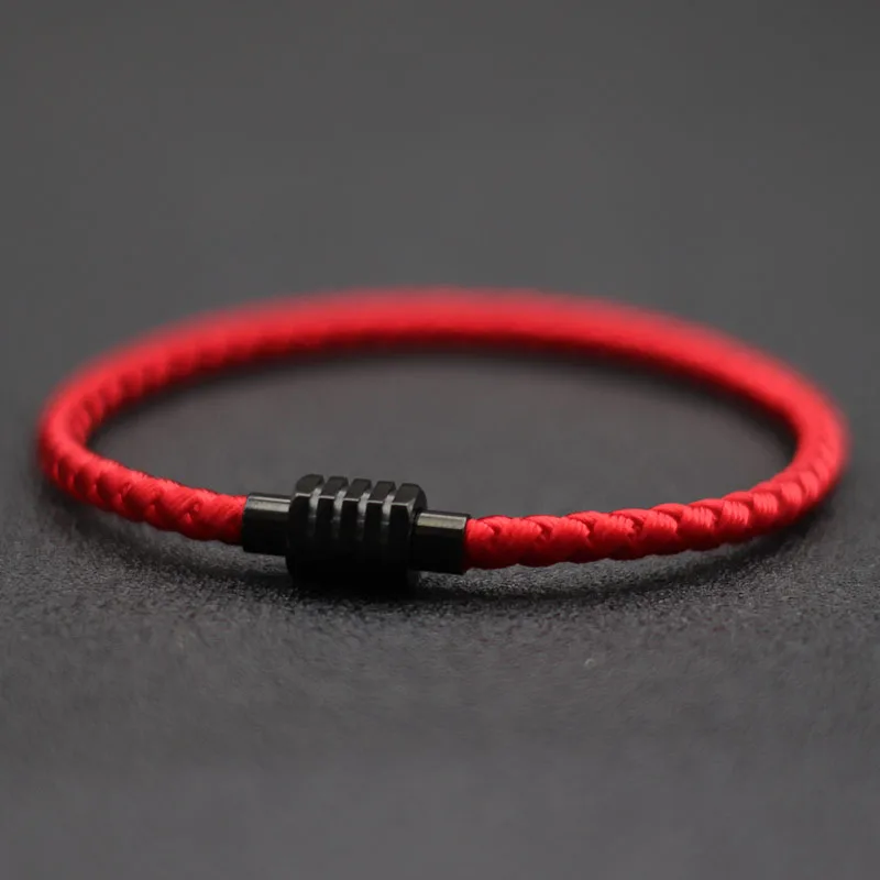 Stainless Steel Magnetic Rope Cord Bracelet for Men
