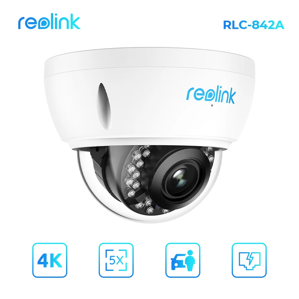IP-камера Reolink 4K PoE с 5-кратным оптическим зумом |