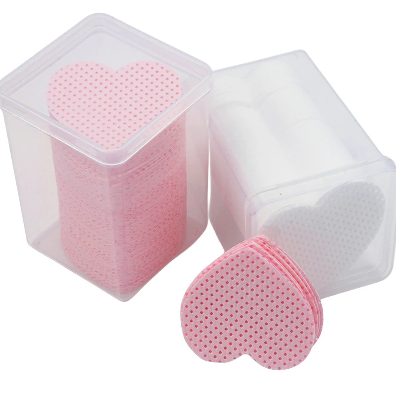 200pcs Lint Free Paper Cotton Pad Eyelash Extension Glue Remover Napkins Lash Grafting Cleaning Glue Mouth Wipe Makeup Tools 3