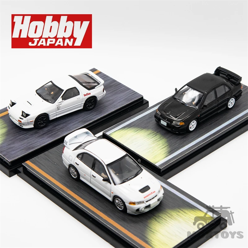 

Hobby Japan 1:64 Mazda RX-7 FC3S / Lancer Evolution III / IV with wheels Diecast Model Car