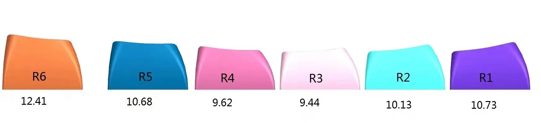 Keycaps transparentes para Teclado Gaming Mecânica, Keycap