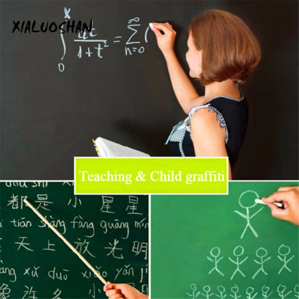 Blackboard Sticker Removable Vinyl Draw 45x100cm Erasable Board School Learning Office Graffiti Notice Self-adhesive Wall Sticke images - 6