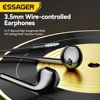 Essager 3.5mm Wired Headphones In Ear Headset Wired Earphones with Microphone Stereo Earbuds Sports In-line Control For Phones 2