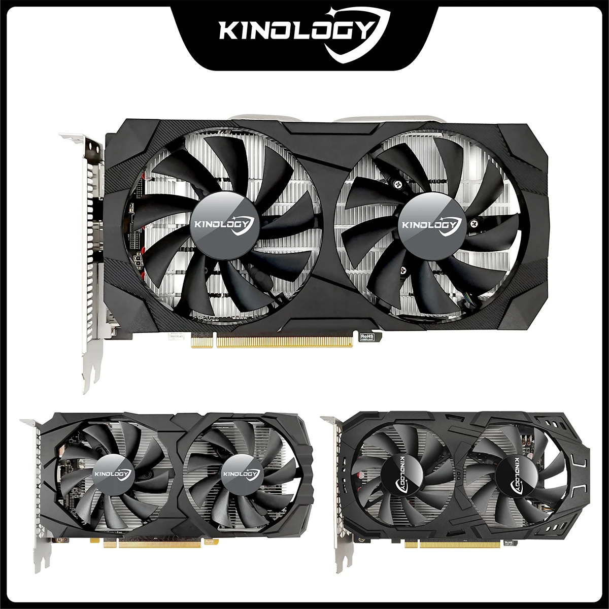 Kinology-tarjeta gráfica para juegos AMD RX 580, 16GB, GDDR5, GPU, 256-bit, PCI-E, 3.0X16, RX580, 16G, ordenador de escritorio, vídeo y oficina