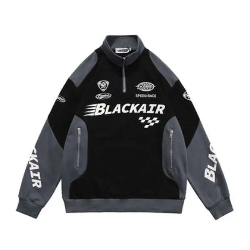 Vinatge half-zip racing shirt Original American sweatshirt