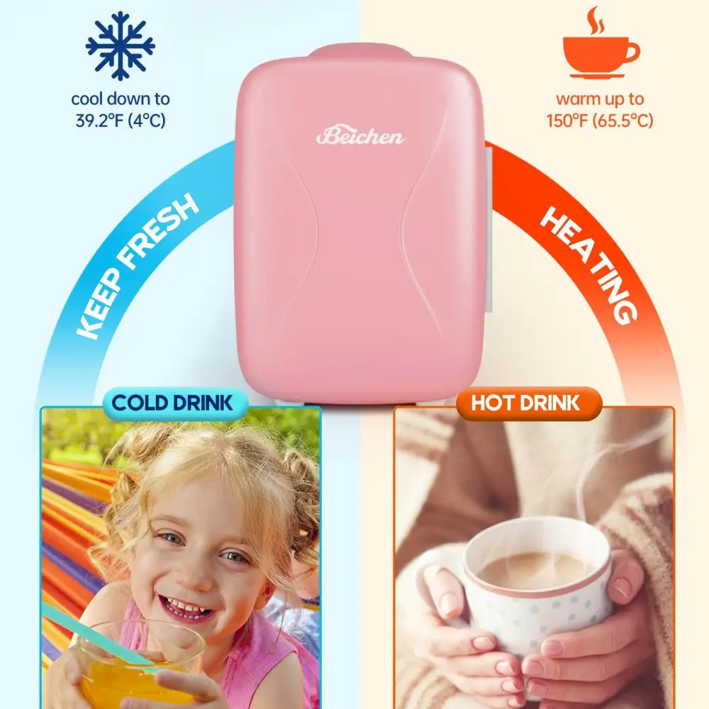 Multifunctional Mini Fridge,for storing food,drinks,snacks,breast milk,cosmetics,skincare products,a personal skin care fridge