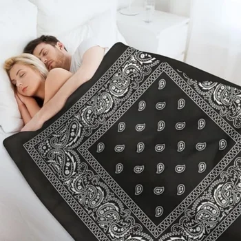 Paisley Plush Throw Blanket 1