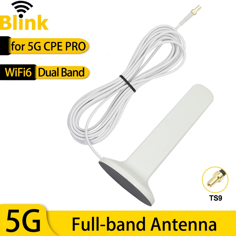 

5G CPE PRO Router External Antenna Magnetic Base GSM 3G 4G 5G Full-band Antenna WiFi6 Dual Band Amplifier for ZTE Huawei TS9