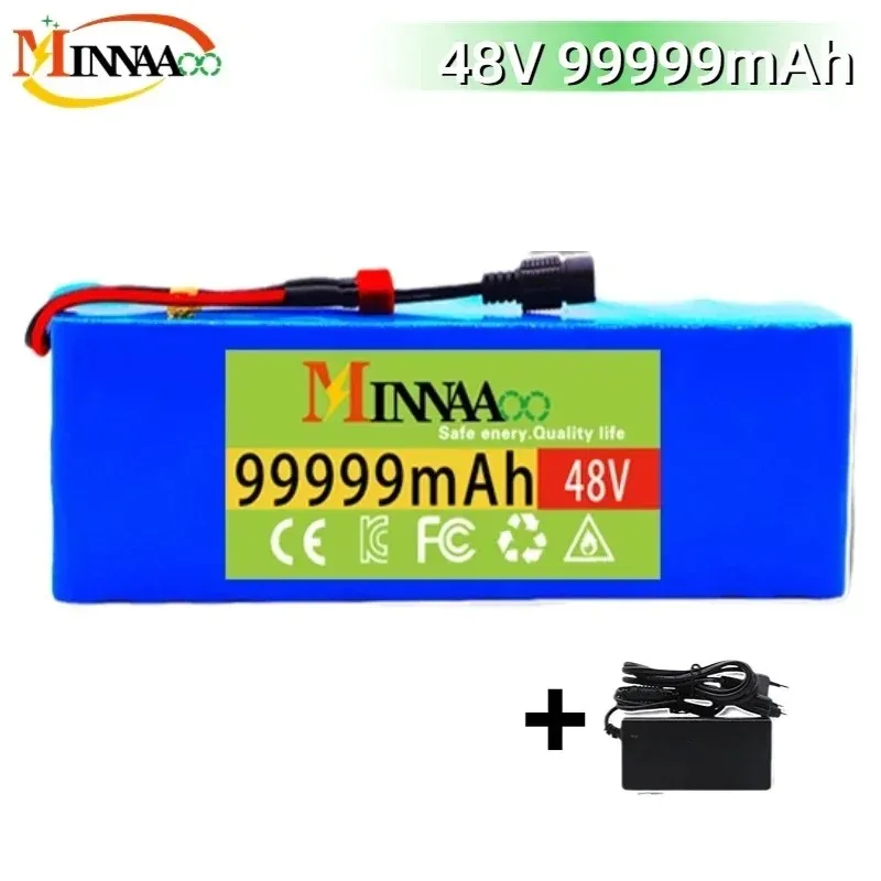 

48v lithium ion Batterie 99999Ah 1000w 13S3P 18650 li-ion Battery Pack For 54.6v E-bike Electric bicycle Scooter