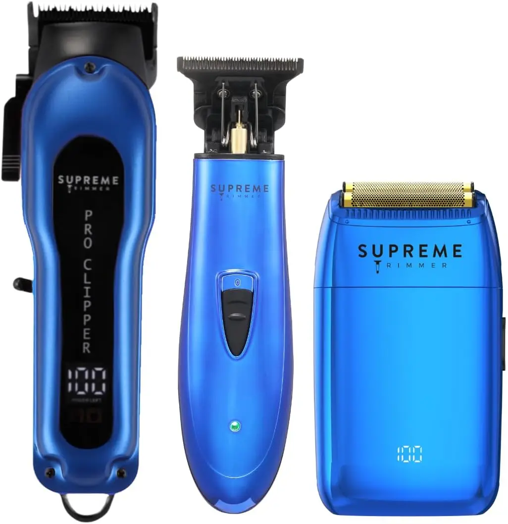 Trimmer 3-in-1 Barber Bundle Hair Clipper, DLC Trimmer & Crunch Lite Foil Shaver Professional Beard Men&rsquo;s Cl