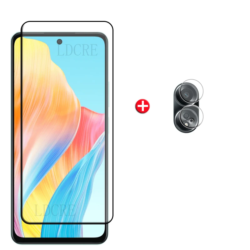 6-in-1 Tempered Glass Screen and Lens Protector with 9H Full Cover Glue