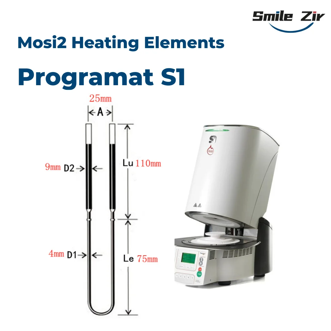 Dentallabor Ivoclar Programat S1 MoSi2 Heizelement Ersatz 1800 ° C-Heizwiderstand für Ivoclar S1 Sinterofen