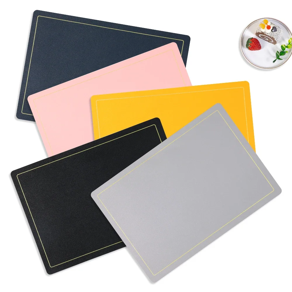 ANGNYA Two Sided Nail Art Mat Double-faced Pu Leather Hand Pillow Pad Dining Placemat Arm Hand Rest for Nails Manicure Table Mat