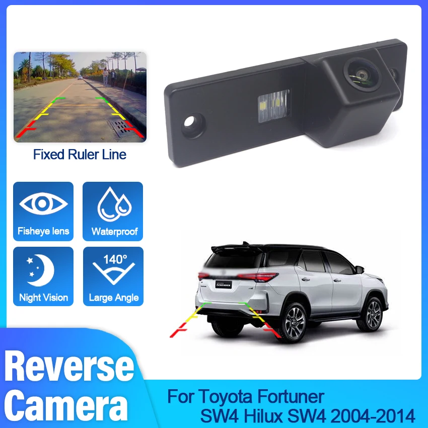 

HD 1080*720 рыбий глаз камера заднего вида для Toyota Fortuner SW4 Hilux SW4 2004 ~ 2011 2012 2013 автомобильные аксессуары для парковки заднего хода