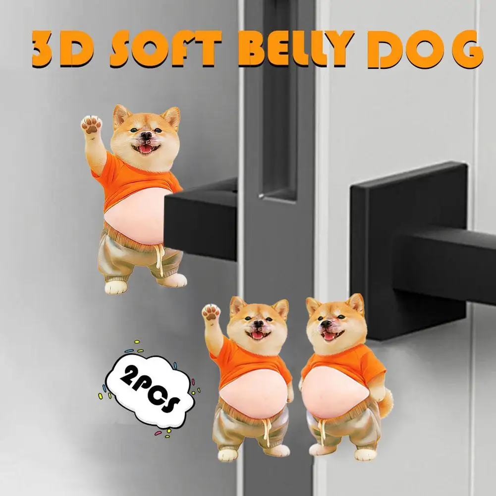 Cat Belly Sticker 3D Kitten Soft Silicone Self-Adhesive Bubble Sticker For Home Decor Phone