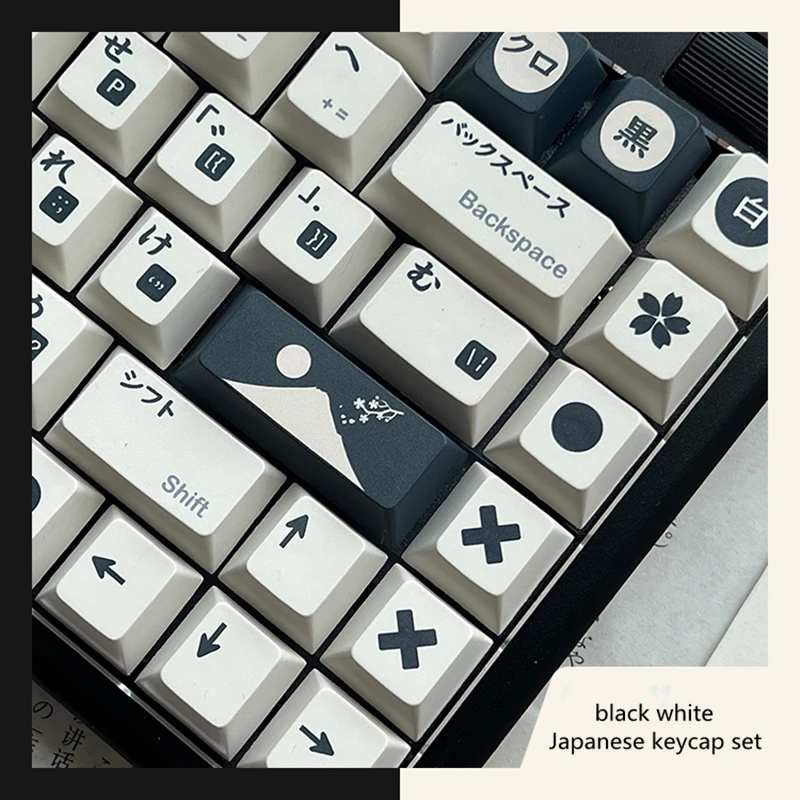 Teclas Conjunto Gmk Super Japanese Keycap Pbt Dye Subbed Cherry Profile Key Caps para 61 64 68 87 980 104 Hhkb 146 - Imagem 2