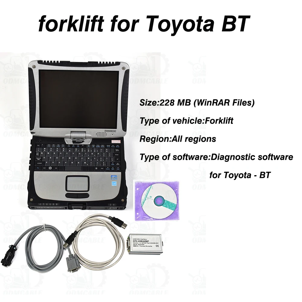 

FOR TOYOTA BT-CF19 TRUCKCOM CANBOX CPC USB ARM7 FORKLIFT TRUCK DIAGNOSTIC TOOL CAN INTERFACE CANBUS TRUCKCOM FORKLIFT SCANNER