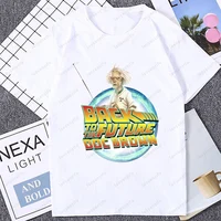 T-shirt Doc Brown Retour vers le futur pour hommes, vêtements pour hommes, T-shirt amusant, Gigaconsolidation, 1.21 4