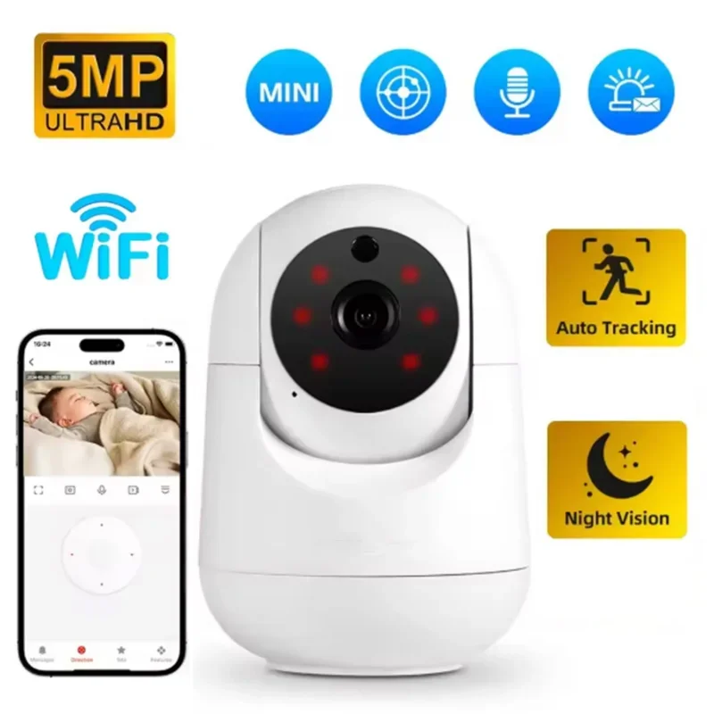 NEW Mini 1080P Wifi IP Camera Smart Home Auto Tracking Full Night Vision Network for Wireless CCTV Video Baby Security Camera 2