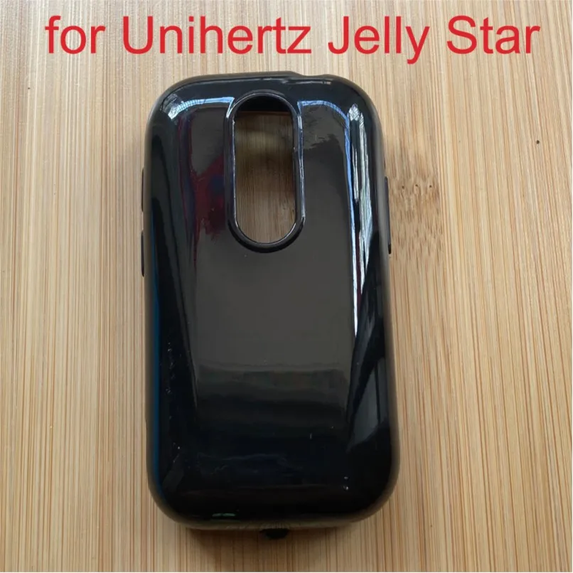 Custodia Protettiva In Silicone Morbido Nero Per Unihertz Jelly Star Tpu Cover Posteriore Per Jelly Star Shield