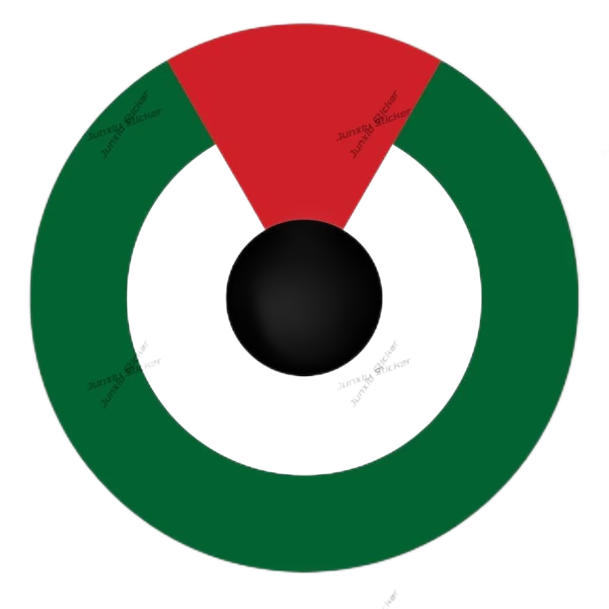 

United Arab Emirates Roundel Sticker Decal - Self Adhesive Vinyl Weatherproof UAE Emirati Are Air Force National Glue Sticker