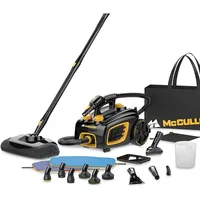 McCulloch MC1375 Canister Steam Cleaner with 20 Accessories, Extra-Long Power Cord, Chemical-Free Cleaning 1