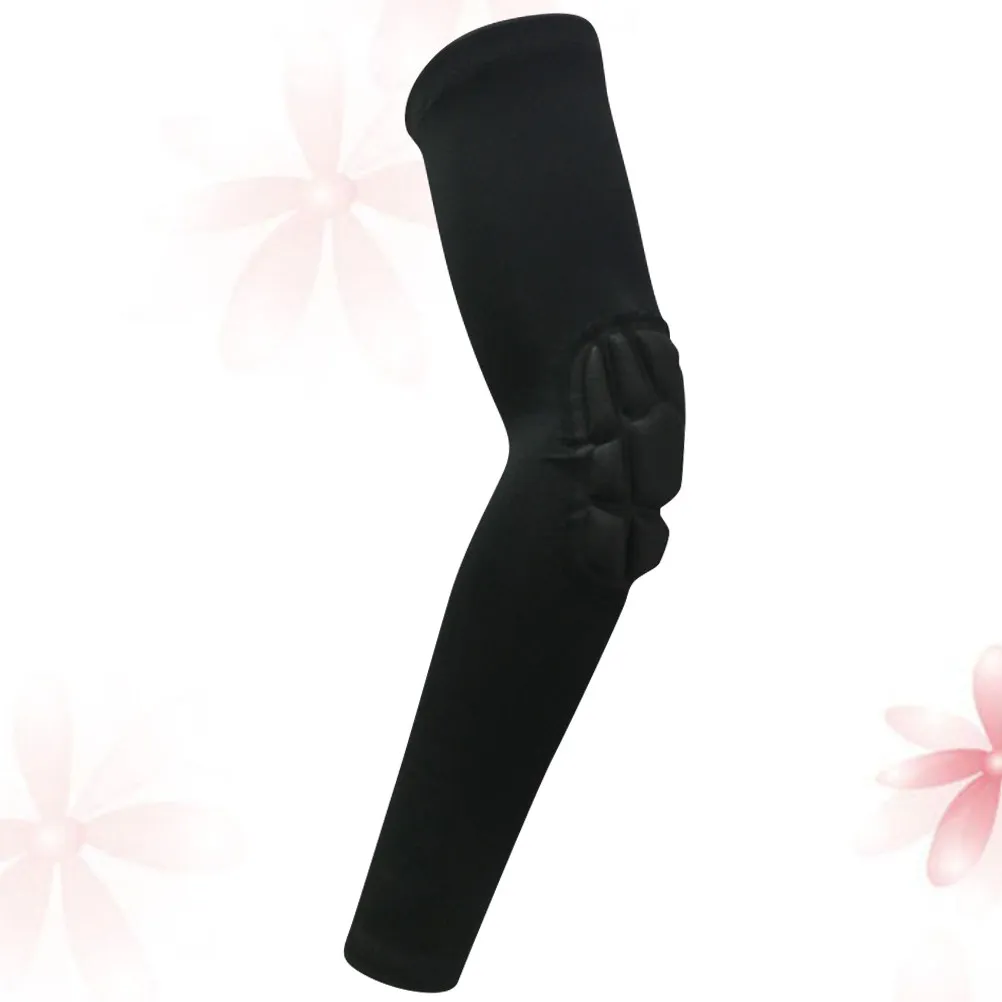 1Pcs 스포츠 팔 슬리브 블랙 Xl 긴 팔꿈치 보호대 사이클링 러닝 농구 야외 스포츠 팔 슬리브 용 충돌 방지