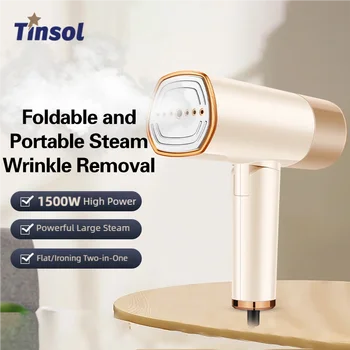 Ferro da stiro a vapore portatile da 1500 W, manico da stiro a riscaldamento rapido, pieghevole, portatile, piccolo, per appendere vestiti, macchina da stiro a vapore 1
