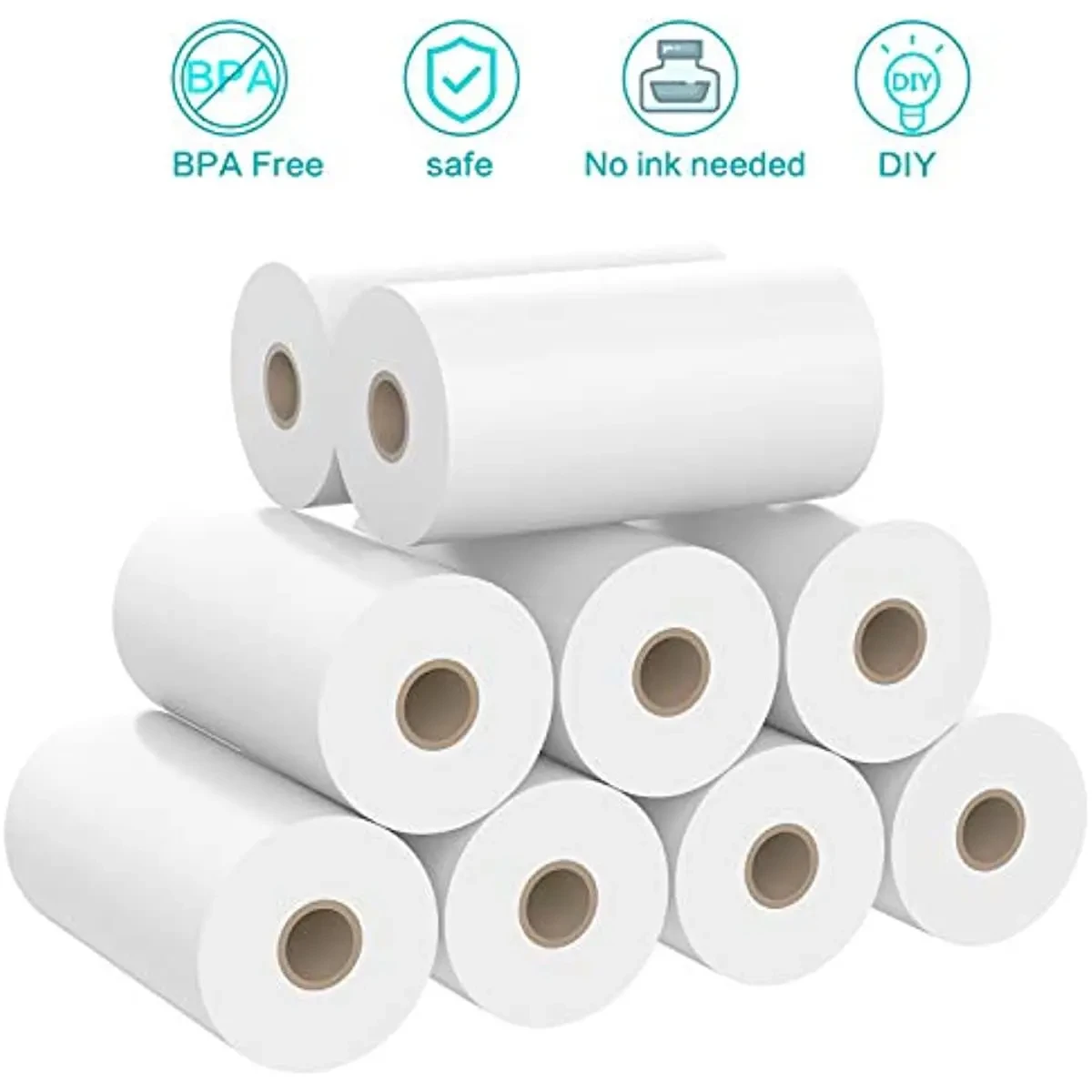 Instant Camera Refill Paper Instant Camera Paper 57x30mm Thermal Print Paper Instant Camera Refill 6 Rolls Most Kids Instant Camera Supplies