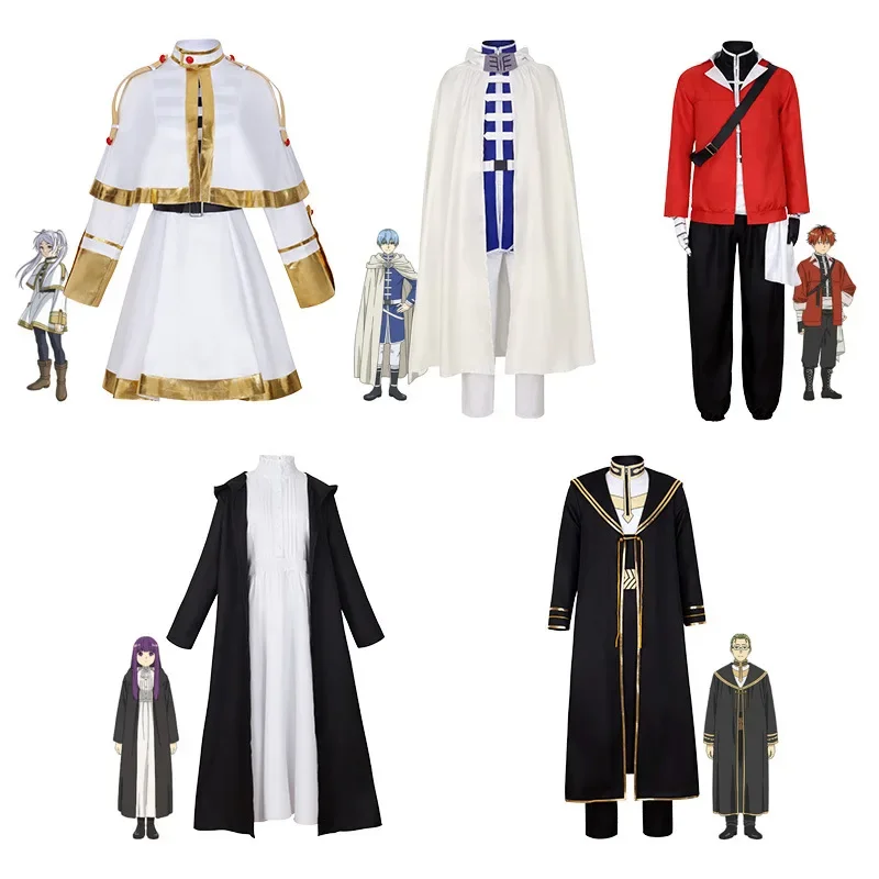 

Frieren At The Funeral Frieren Himmel Cosplay Costume Uniform Fern Disguise Coat Shirts Outfit Halloween Party Clothes Men Women