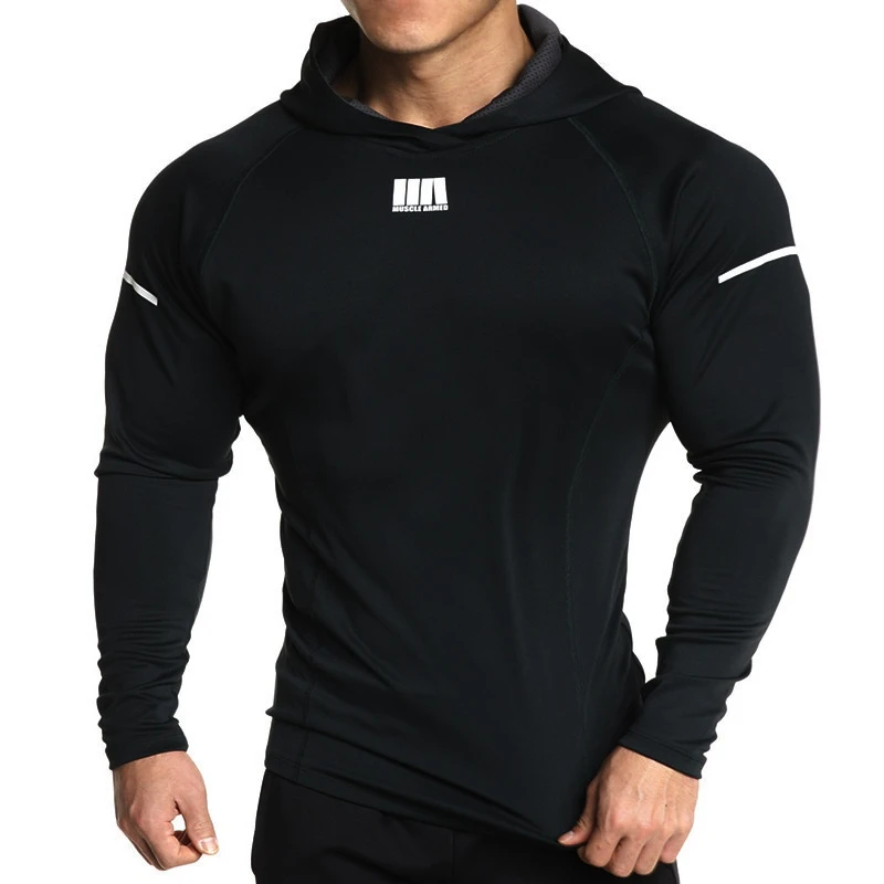 Gym Hoodies For Men Bodybuilding Hoodies Muscles Workout Sweatshirt Fitness Pullover Trainning