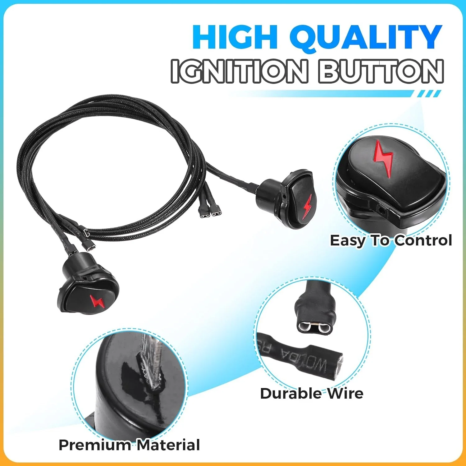 Electronic Grill Ignition System 2pcs Pushing Button Switch For Char-Broil