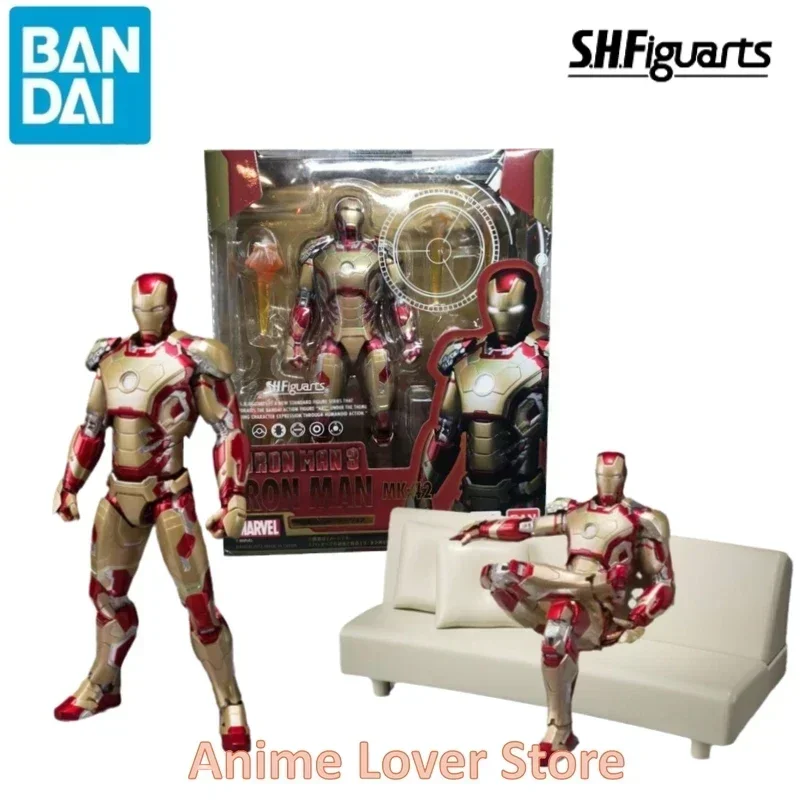 thumbnail image 1 of En existencia Bandai Original MARVEL SHFiguarts SHF Iron Man Mark 42 MK42 Figuras de anime Juguetes para niños Adornos de modelos coleccionables, 1 of 4
